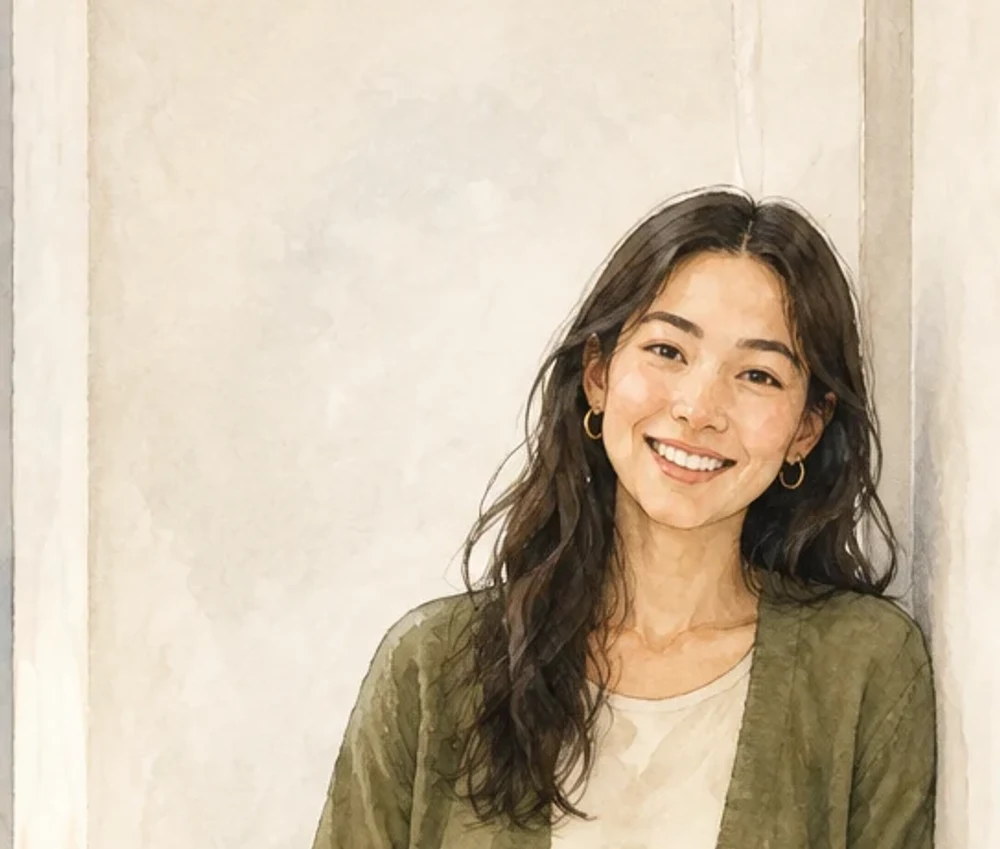 Zevis, smiling